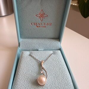 Silver Pearl Necklace